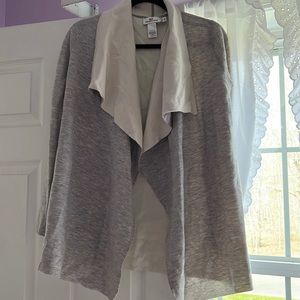 Sweatshirt material cardigan